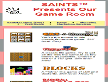 Tablet Screenshot of games.saints.com